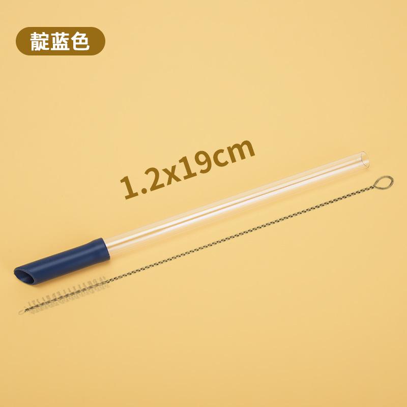 Tritan Telescopic Straw Set Milk Tea Beverage Reuse Water Cup 1.2Cm Straw Multi-Color Optional