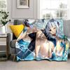 Manta de Dibujos Animados 3D Linda Gawr Gura Hololive, Manta Suave para el Hogar, Dormitorio, Cama, Sofá, Picnic, Viaje, Oficina, Manta de Cobertura para Niños