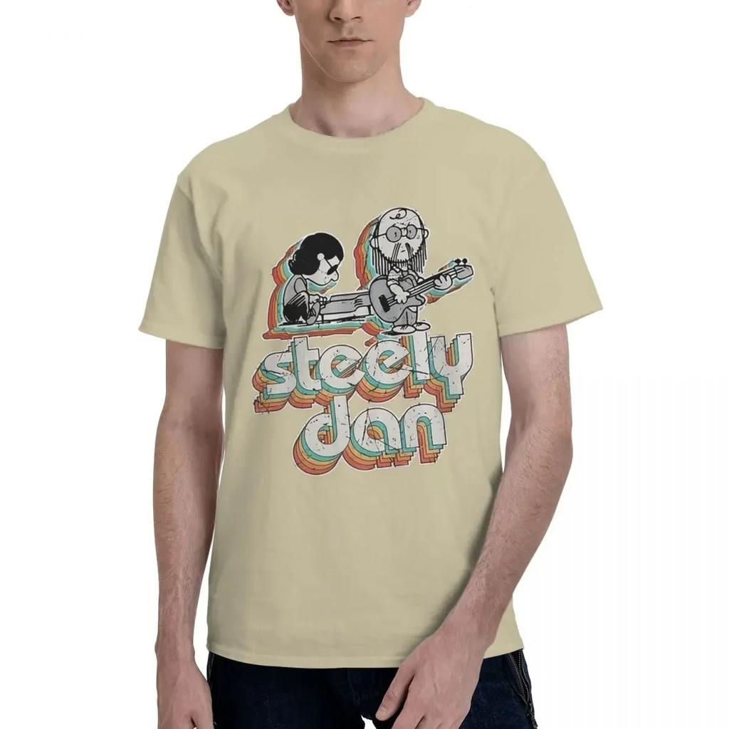 Steely Dan Ist Legende Retro Unisex 100% Baumwolle Lässig Atmungsaktiv Bequem Kawaii Lustig Herren T-Shirts Herren Kleidung