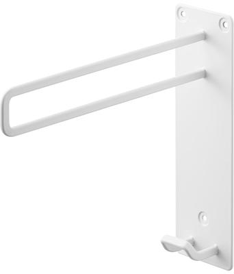 Yamazaki Tower Drying Hanger W6 X X Includes Drywall Tweezers and Wood Screws To Make Holes Less Visible 10387 Wall-Mounted (White, D20.5 H20cm) - -