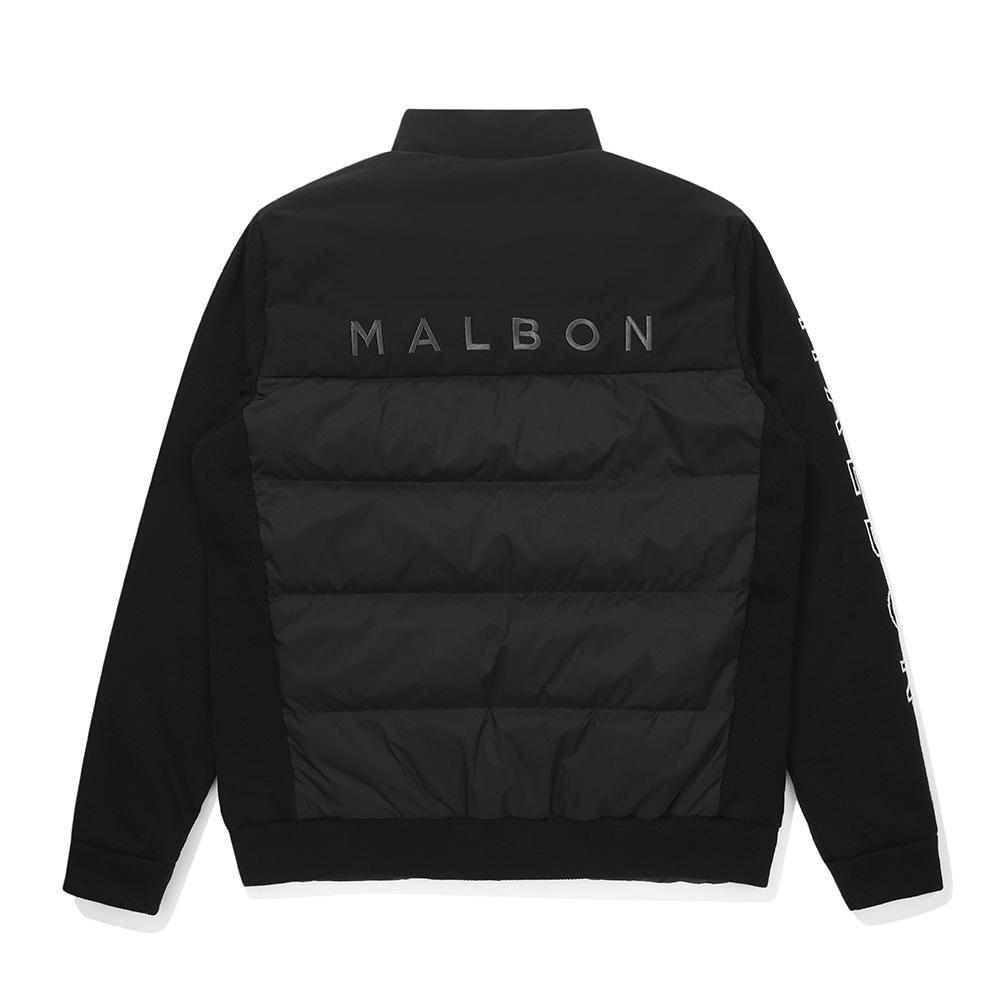 Malbon Golf Knit Hybrid Goose Down Jacket Black (Man)
