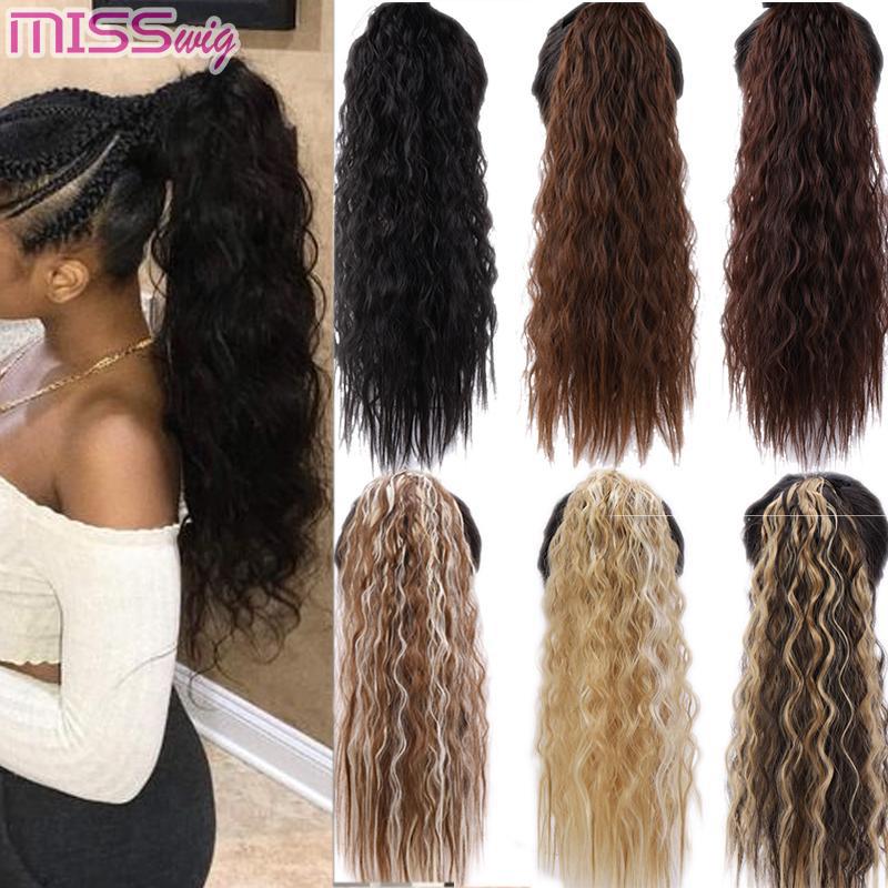 Long Ponytail Synthetic Hair Piece Wrap On Clip Hair Extensions Kop Billigt Fri Frakt Arliga Recensioner Med Bilder Joom