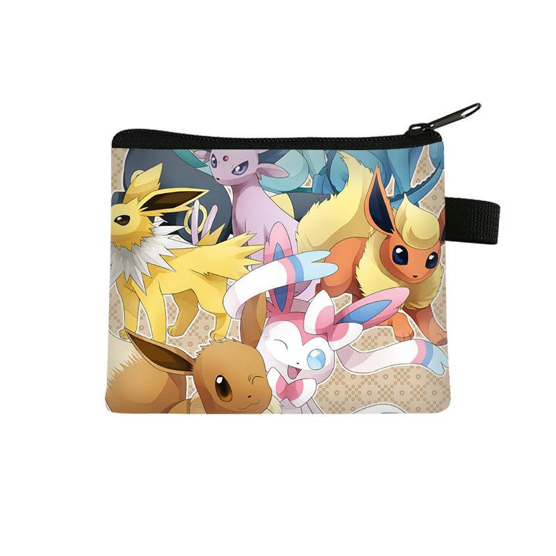 Pikachu children's coin purse, storage mini bag, cartoon portable key card bag