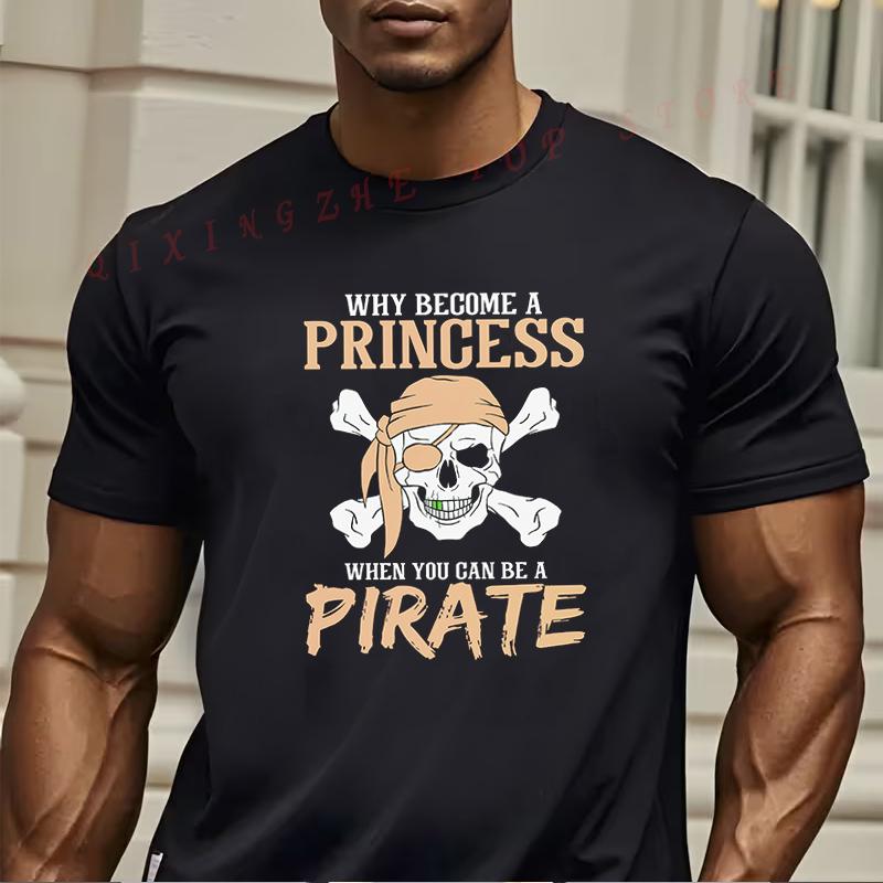 Pirate Girl Pirate Gift Tshirt Funny Present For Mens Short Sleeve TShirts Oneck Top Tees 4XL