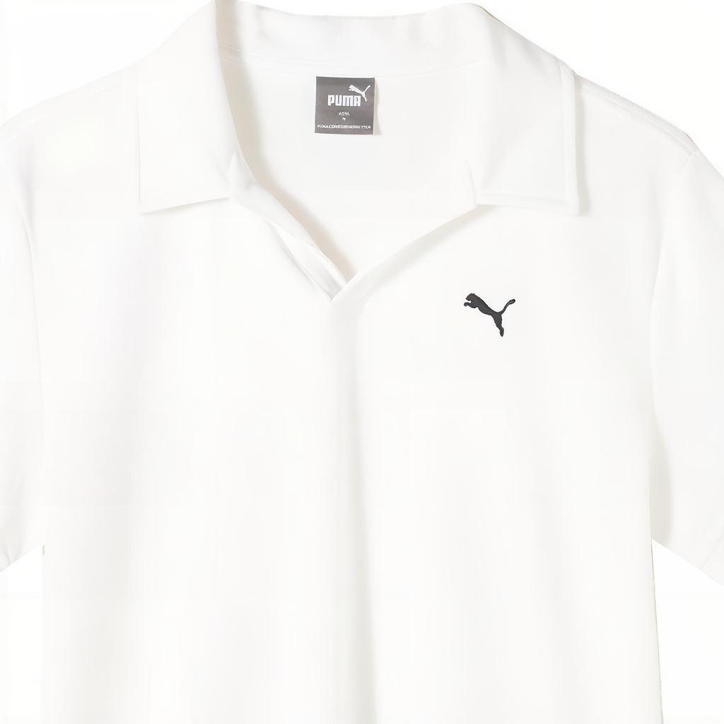 Puma PILE OPEN Polo Shirt Men's White 671065-02