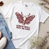 Girls Will Be Girls Shirt, Vintage Moth Graphic Tee, F The Patriarchy Apparel, Feminist Insect Shirt, Bugs Life Shirt Top