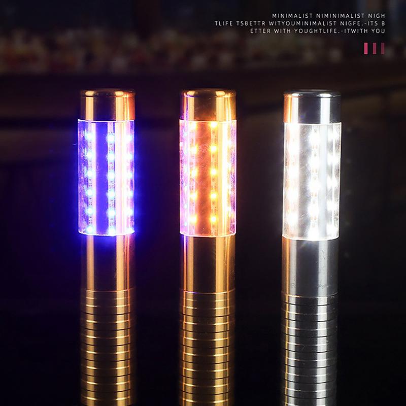 1Pcs Led Strobe Baton Champagne Wine Bottle Service Sparkler For Vip Nightclub Ktv Bar Led Flash Sticks Bottle Flash Baton
