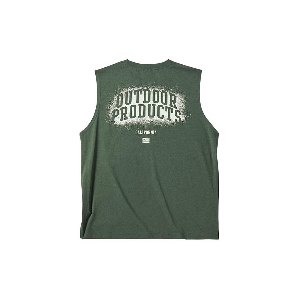 OUTDOOR PRODUCTS Spread Logo Sleeveless (Green)