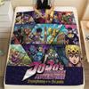 1 Stück Jojo's Bizarre Adventure Gemusterte Flanelldecke Geeignet für Alle Jahreszeiten Für Heimdekoration Wärme Und Komfort Geschenke Weihnachtsgeschenk