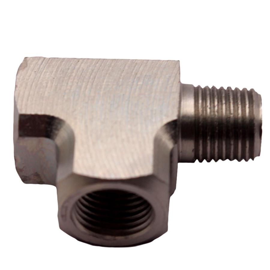 Universal For Air Oil Water Pressure Sensor Gauge Mild Adapter T Tee Fitting 1/8