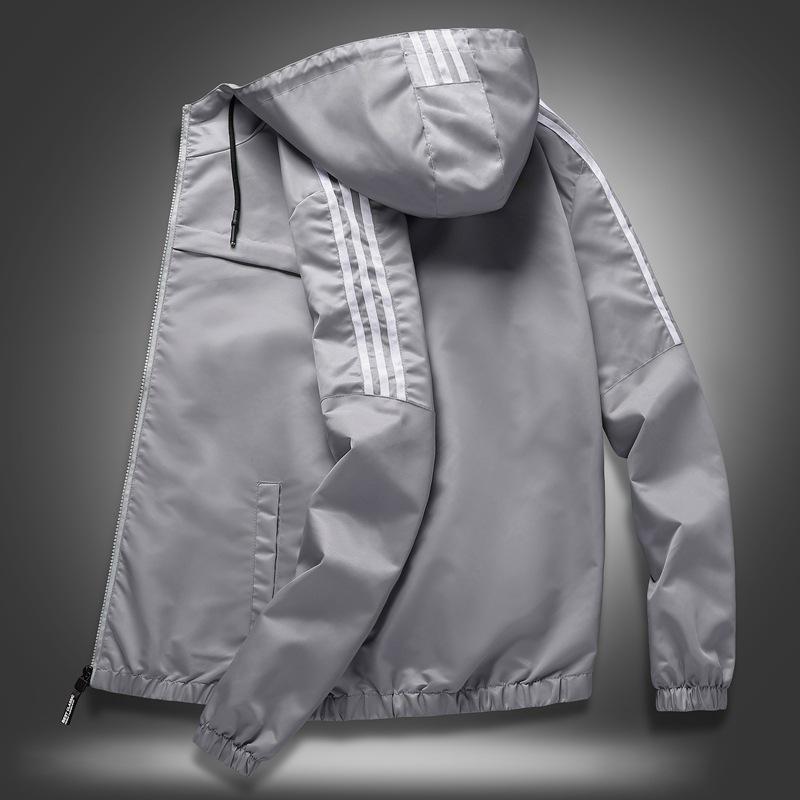 Ανοιξιάτικο Μπουφάν με Κουκούλα Ανδρικό Εξωτερικό Ρούχο Φερμουάρ Ανδρικά Μπουφάν Bomber Casual Παλτό Ανδρικά Αθλητικά Ρούχα Μέσης Ηλικίας Τοπ Ανδρικό Στενή Γραμμή Μάρκα Ανδρικά Ρούχα