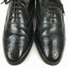 80er-90er Vintage BOSTONIAN Vollleder Wingtip Full Brogue Schwarz Größe 8.5D 26.0-26.5 Herren(GEBRAUCHT)
