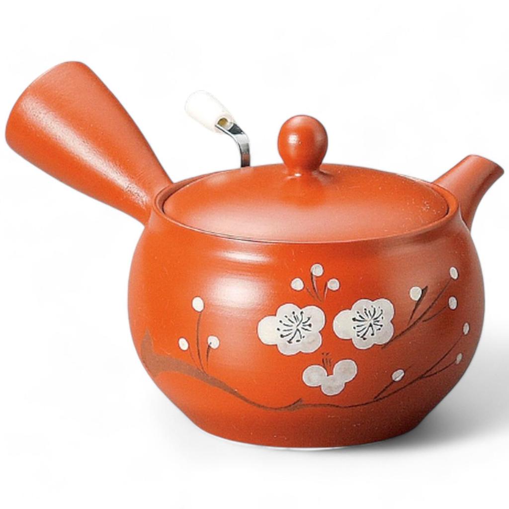 J-kitchens Green Tea Pot, Tokoname Ware, Poipoi Mesh Teapot with Tea Strainer, 350cc, Made In Japan