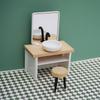 1:12 Dollhouse Bathroom Set - Miniature Furniture Ornaments for Playhouses