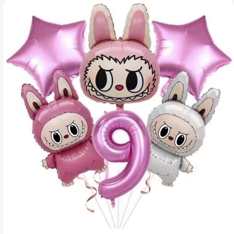 

Набор цифровых шаров из алюминиевой пленки, Милый детский набор для украшения на день рождения Number 9