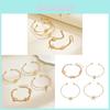Ocean Breeze Shell Starfish Bracelet Set With Alloy Material For Womens Summer Travel Gift