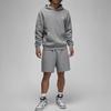 Jordan Felpa con cappuccio pullover a tinta unita con pile manica lunga da uomo top grigio FJ7775-091
