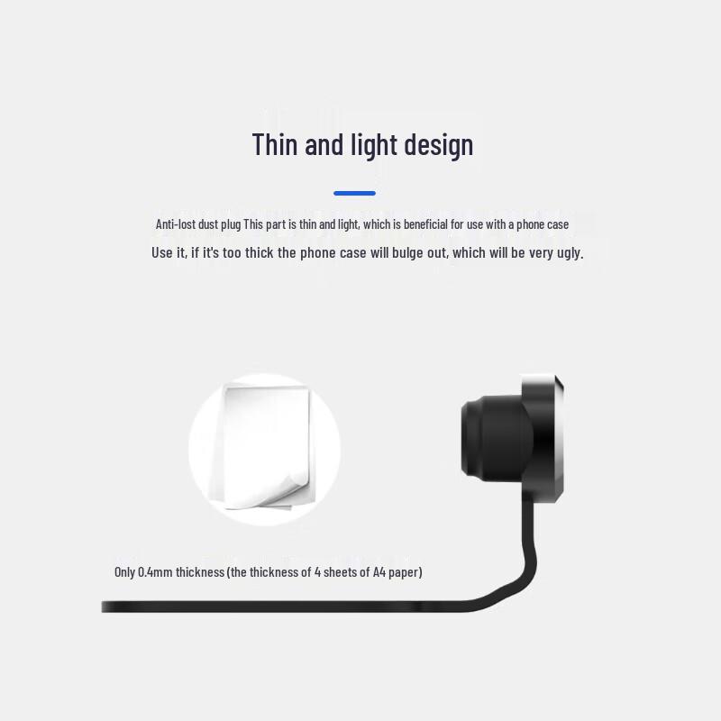 Universelles Typ-C Ladeanschluss Staubschutz & Lautsprecher Staubschutz Aufkleber Set