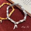 Metalworking Silk Joint High Bamboo Joint Bracelet, Bracelet, Elastic Rope, Light Luxury High-End Jewelry.