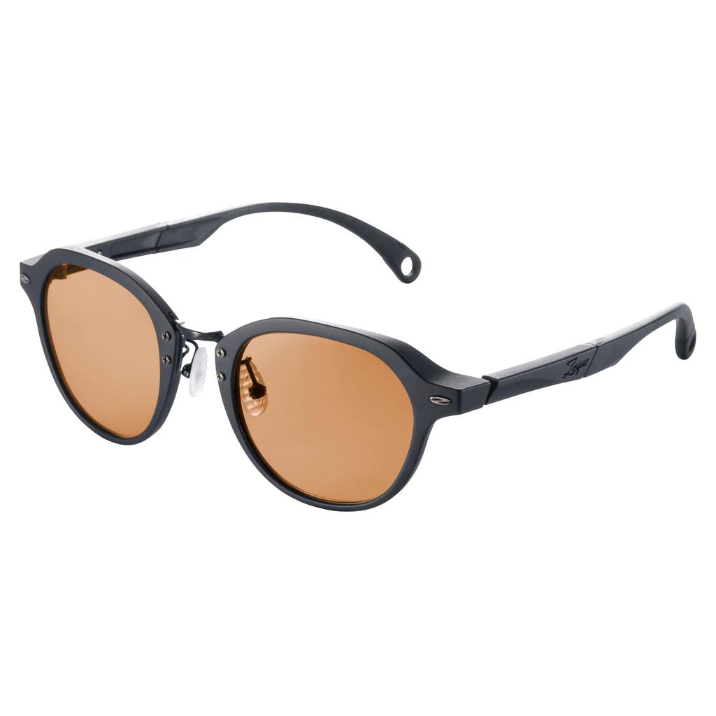Zeque Polarized Sunglasses Julia Matte Black LUSTER ORANGE F-2141