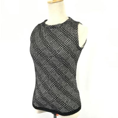 STRAWBERRY-FIELDS Made In Japan Sleeveless Cut and Sew Tank Top Women’s Size S-M Black(USED)