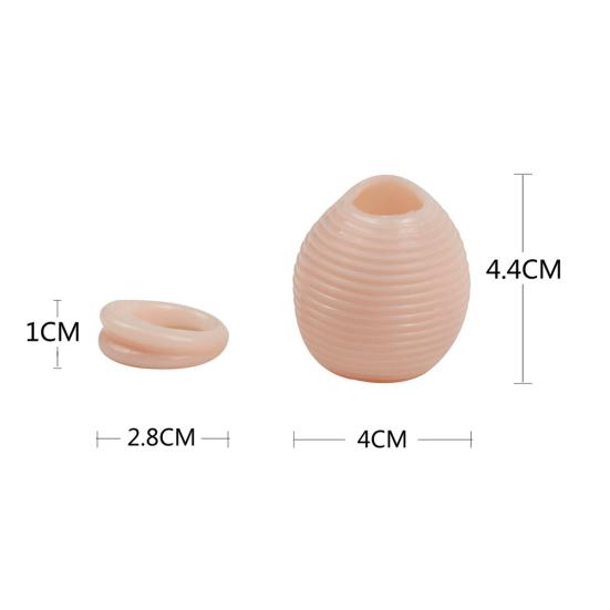 Men Silicone Cock Prepuce Enhancer Penis Delay Ejaculation Ring Adult Sex Toy