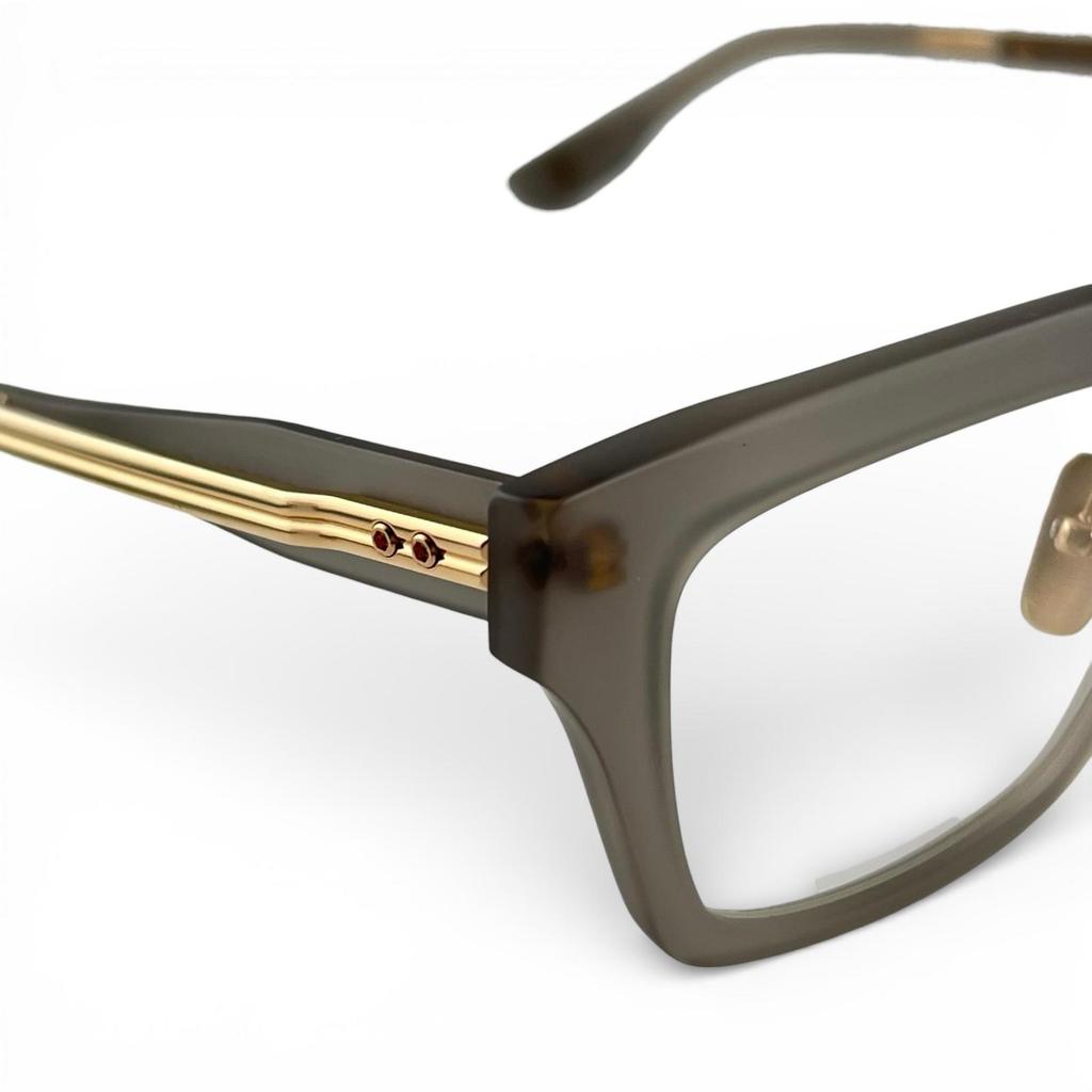 Excellent DITA Glasses WASSERMAN Square Matte Clear Gray mens DTX700 Used