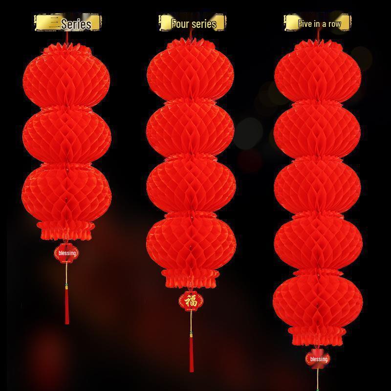 New Year Honeycomb String Lanterns