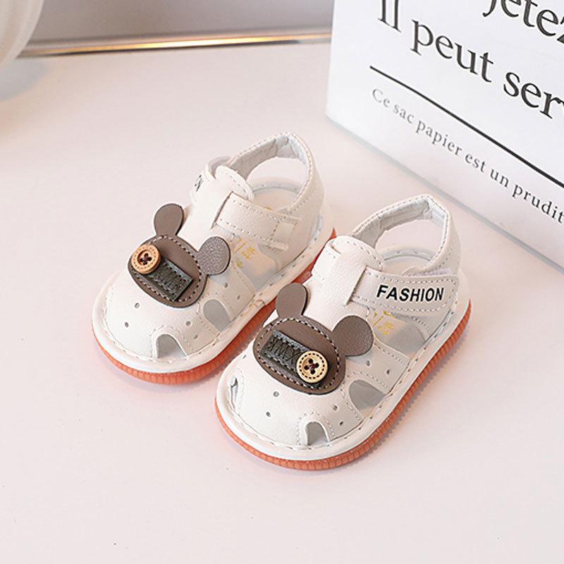 Baby Boy Girl Summer Sandals With Soft Sole And Magic Strap For Toddler Crawling