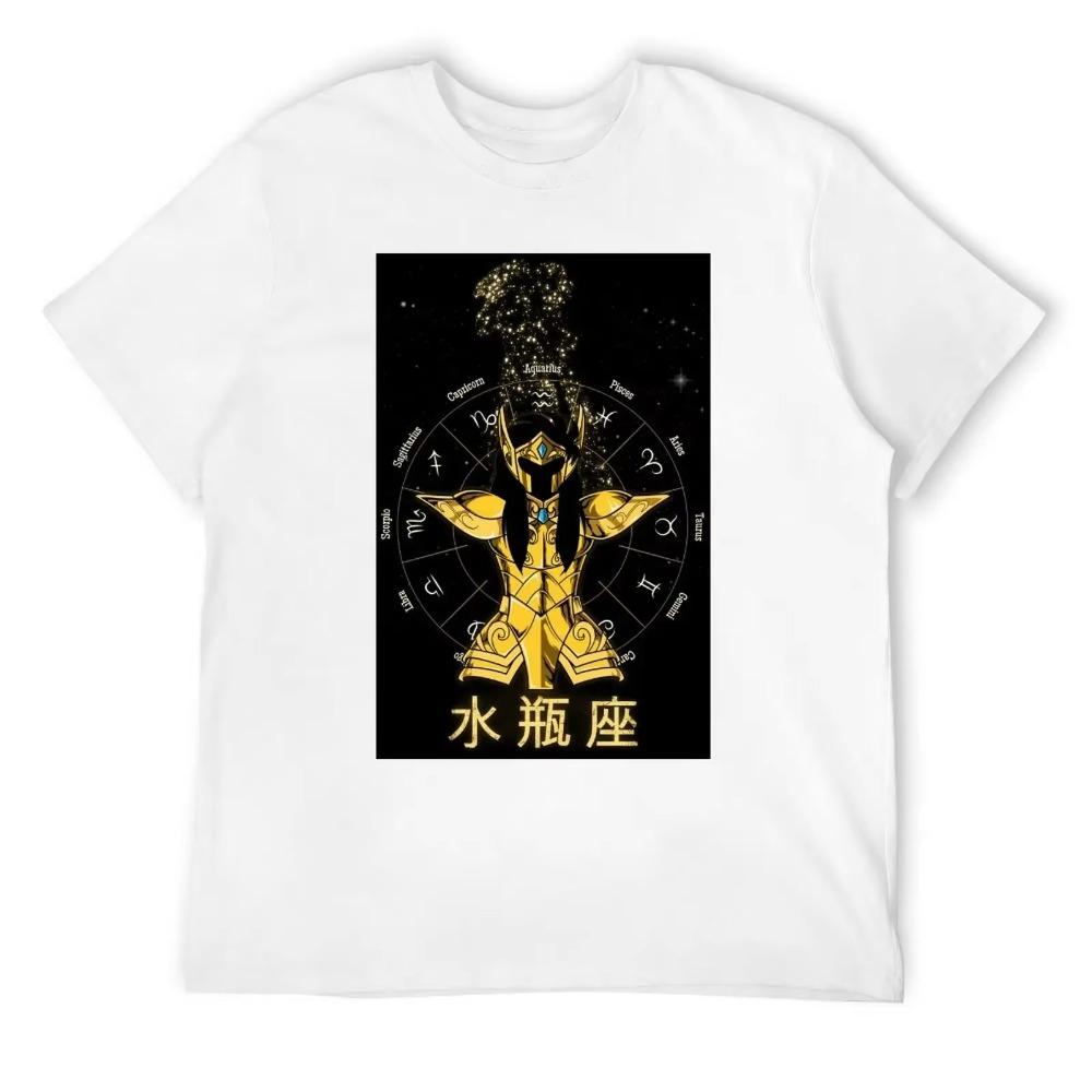 Aquarius Twelve Constellation (15) T-shirt Round Neck Sports Top Tee Premium Home Graphic USA Size