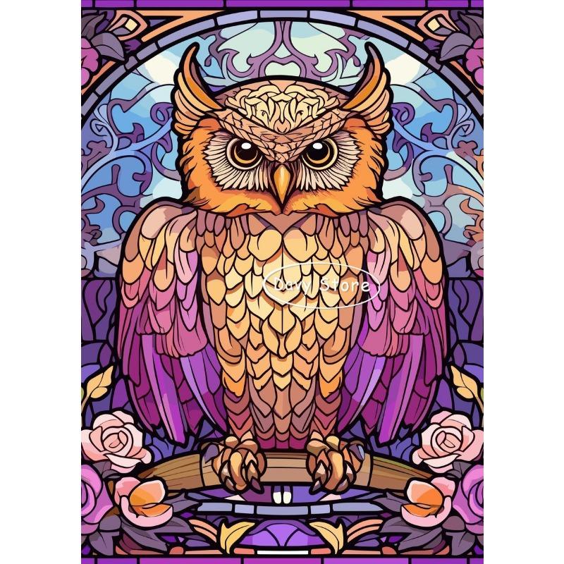 

Стекло Милая Сова Птица Постеры и Принты Животное Совы Портрет Холст Картина Настенное Искусство Картина для Гостиной Дома Cuadros Decor 21cm×30cm NoFrame