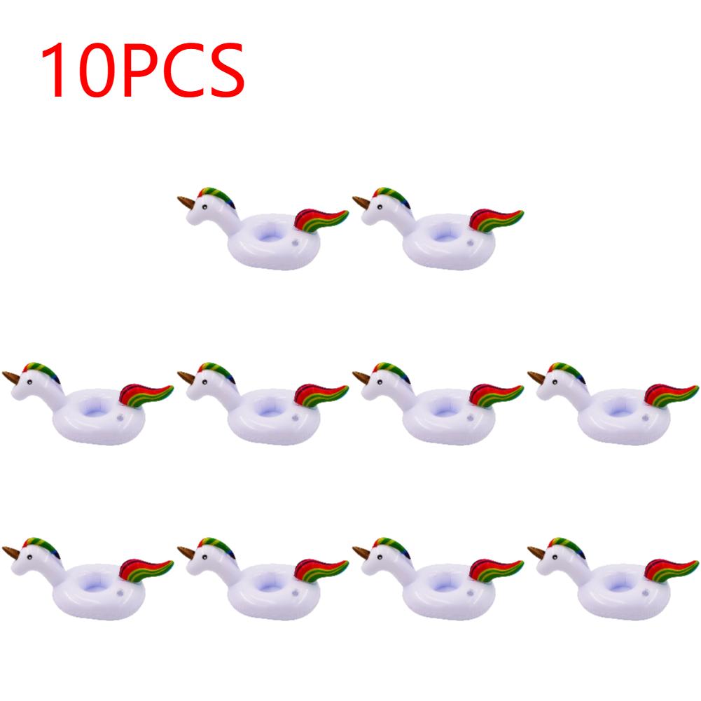 Floating Cup Inflatable Flamingo Unicorn Drinks Cup Holder Pool Float Bar Coasters Floatation Devices Pink Drink Holder