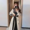 "2024 Women's Woolen Plush Coat with Contrast Stitching"