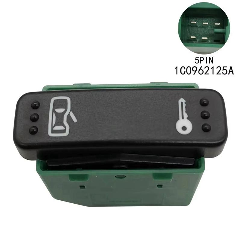 1C0962125A Car Central Door Lock Switch Satin Black Left For VW Beetle 1998-2010 1C0962125A01C