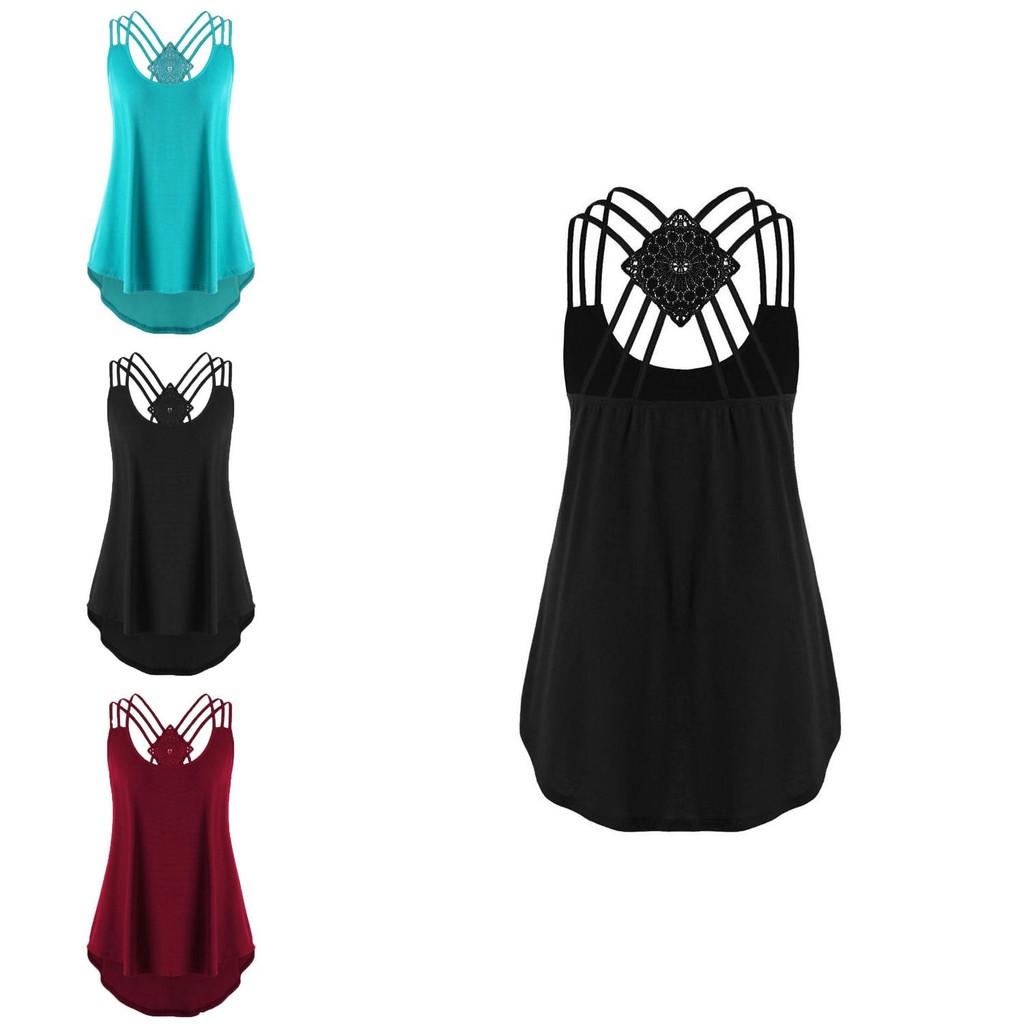 Premium Quality Ladies' Bandages Sleeveless Vest Top High Low Tank For Effortless Style
