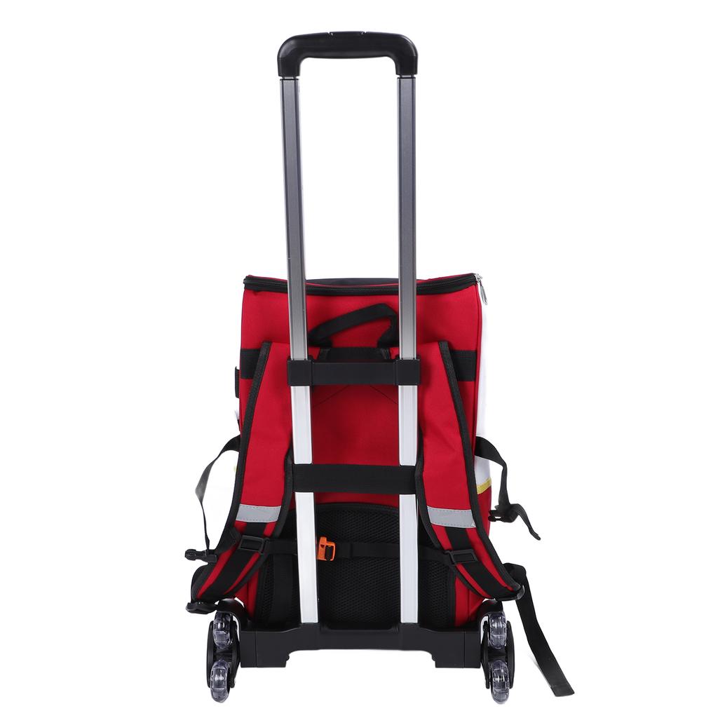 Plecak na narzędzia gospodarcze o dużej pojemności, torba-organizer na przybory z pełnym otwarciem i funkcją wspinania po schodach