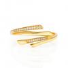 Gilded Ring Surgical Steel Zirconia Us8 Eu17 Gold
