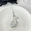 Cute Glitter Earphone-Shaped Keychain Star Guitar Microphone Pendant Phone Chain Lanyard Girly Backpack Charms Bag Hanging Gifts