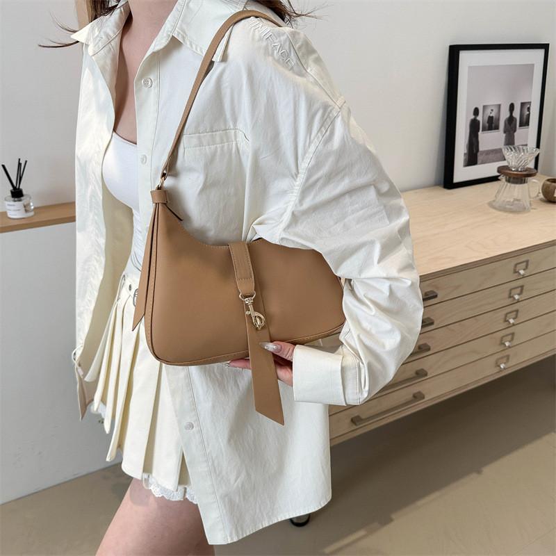 Fashionable French Style Shoulder Bag 2024 Spring Summer Trendy Simple One-shoulder Crossbody Bag For Women