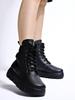 Shoetopia Womens  Chunky Heel Short Booties with Non-Slip Sole, Comfortable Trendy Ankle Boots | Soft Cushioned Sole | Casual, Party & Winter Wear