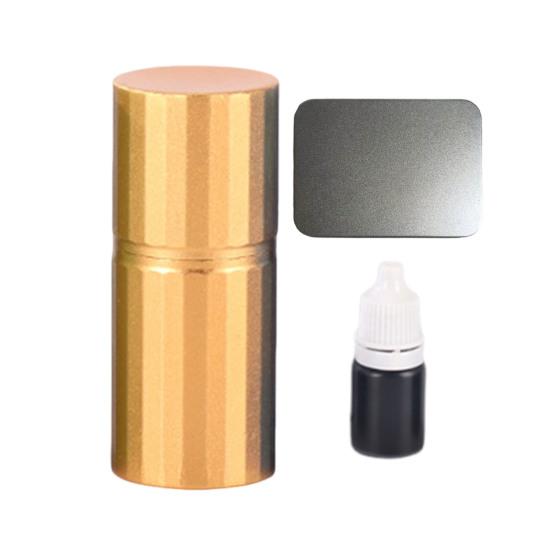 Golf Ball Stamp Aluminum Alloy Golf Ball Engraving Tool Bright Color Portable Compact Golf Ball Marker