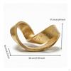 Geometric Hoop Sculpture Modern Ribbon Statue for Interior Designers, Homeowners, Living