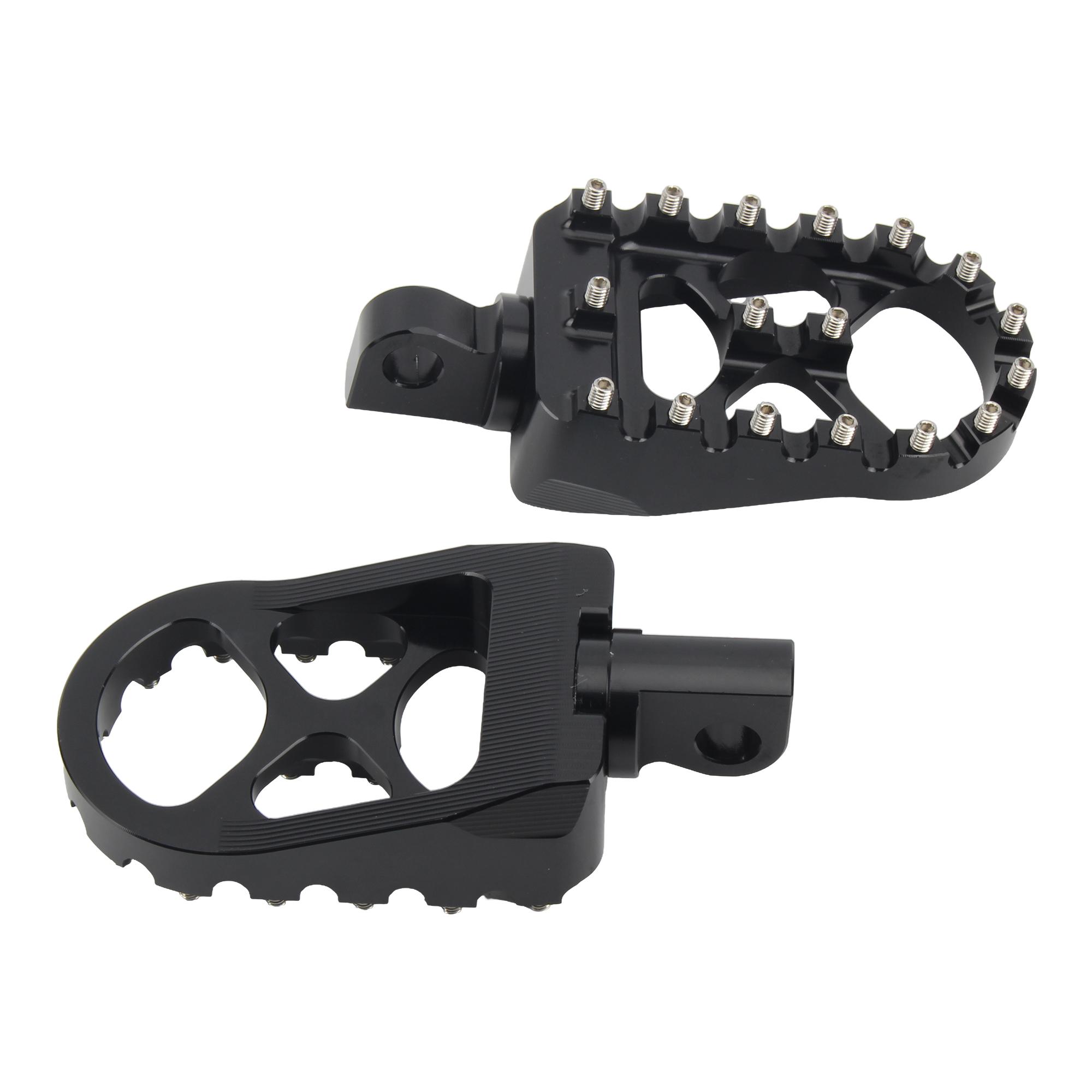 

Motorcycle Wide Foot Pegs Front Footpegs Driver CNC For Harley Softail Fat Bob Breakout Street Bob 2018-2025 Accessories чорний