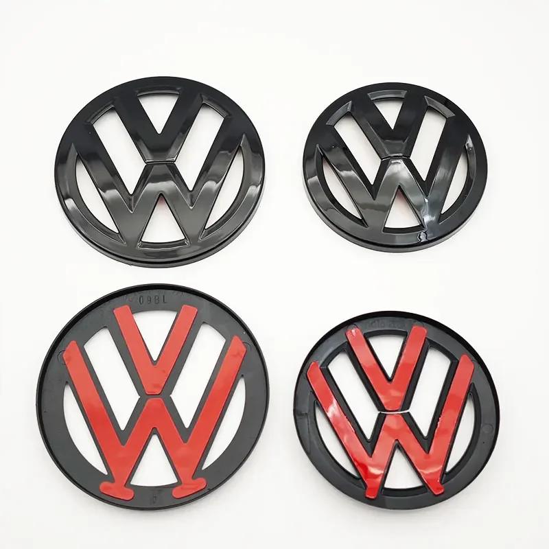 2Pcs ABS 3D car front and rear badge logo cover tape is suitable for Volkswagen Golf 5 GTI MK5 modified accessories