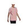 adidas Neo Logo Print Round Neck Pullover Sports Short Sleeve T-Shirt Women T-Shirts Pink HH7658