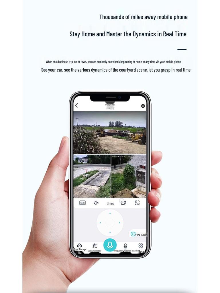 360° Outdoor Waterproof Camera with 6MP and Three Lenses for Home Surveillance