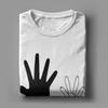 Kaninchen Hand Schatten T-Shirt Herren Hipster Reine Baumwolle T-Shirts Rundhals Kurzarm T-Shirts Bedruckte Kleidung