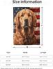Golden Retriever Patriotic Blanket 50X60 in, Flannel Throw Blankets for Travel Camping Sofa Living Room Decor, Lightweight Cozy