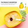 Pineapple Salad Bowl Ceramic Kid Rice Bowl With Spoon 300ml