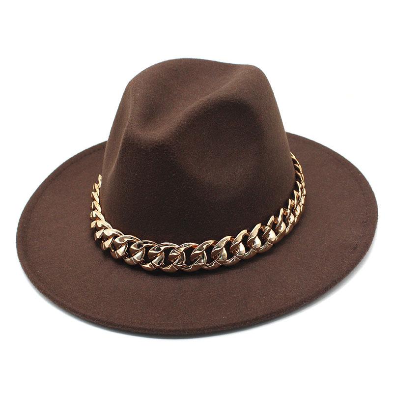 Hat Ladies Jazz Hat Seasonal British Chain Retro Top Hat Ladies Wool Gentleman Hat